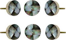 Load image into Gallery viewer, Noah Black Mother of Pearl Knob Set of 6