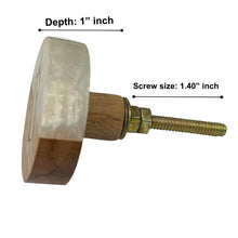 Load image into Gallery viewer, Wooden Acrylic Inlay knobs (set of 6)