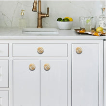 Load image into Gallery viewer, Set of 6 Renaksh Wooden Knob Mother of Pearl