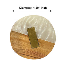 Load image into Gallery viewer, Wooden Acrylic Inlay knobs (set of 6)