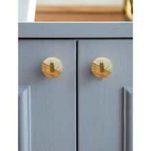 Load image into Gallery viewer, Wooden Acrylic Inlay knobs (set of 6)
