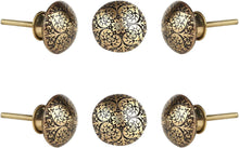 Load image into Gallery viewer, Set of six Black Bologna Knob