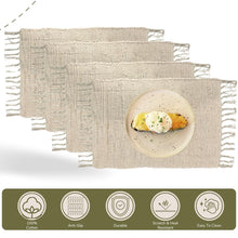 Charger l'image dans la galerie, Perilla home Handmade Beige chindi Placemat (Set of 4)