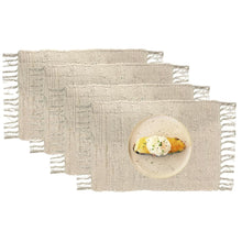 Charger l'image dans la galerie, Perilla home Handmade Beige chindi Placemat (Set of 4)