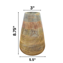 Load image into Gallery viewer, Wooden flower vase