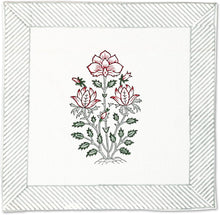 Load image into Gallery viewer, Agatha Cotton Napkin Set of 4 Hand Blockprint