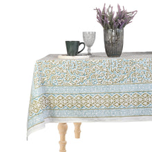 Load image into Gallery viewer, Athena Cotton TableCloth Hand Blockprint