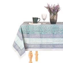 Load image into Gallery viewer, Adonis Cotton TableCloth Hand Blockprint