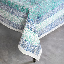 Load image into Gallery viewer, Adonis Cotton TableCloth Hand Blockprint