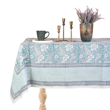 Load image into Gallery viewer, Zoe Cotton TableCloth Hand Blockprint