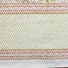 Load image into Gallery viewer, Iris Cotton TableCloth Hand Blockprint