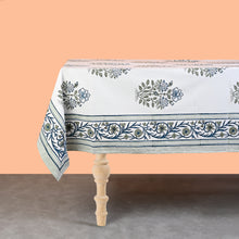 Load image into Gallery viewer, Chloe Cotton TableCloth Hand Blockprint