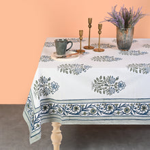 Load image into Gallery viewer, Chloe Cotton TableCloth Hand Blockprint