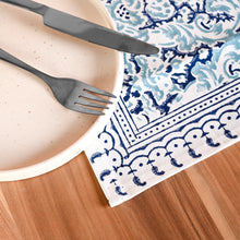 Load image into Gallery viewer, Atlas Cotton Table Runner Hand Blockprint