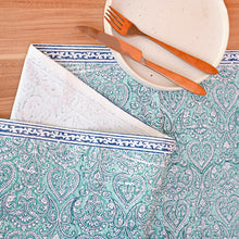 Load image into Gallery viewer, Adonis Cotton Table Runner Hand Blockprint