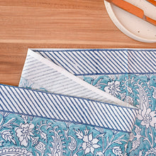 Load image into Gallery viewer, Zoe Cotton Table Runner Hand Blockprint
