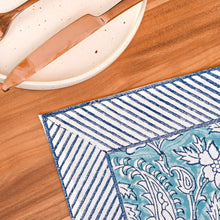 Load image into Gallery viewer, Zoe Cotton Table Runner Hand Blockprint