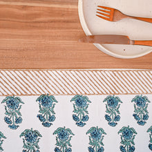 Load image into Gallery viewer, Eros Cotton Table Runner Hand Blockprint