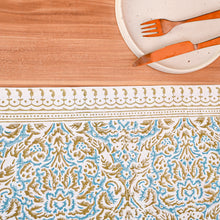 Load image into Gallery viewer, Athena Cotton Table Runner Hand Blockprint
