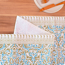 Load image into Gallery viewer, Athena Cotton Table Runner Hand Blockprint