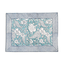 Load image into Gallery viewer, Zoe Cotton Placemat Set of 4 Hand Blockprint
