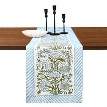 Load image into Gallery viewer, Daphne Cotton Table Runner Hand Blockprint