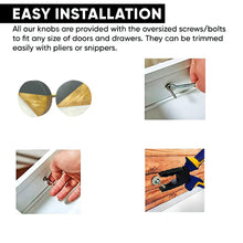 Load image into Gallery viewer, Grey wooden MOP Knobs