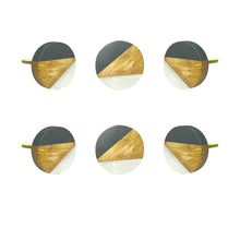 Load image into Gallery viewer, Grey wooden MOP Knobs