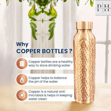 Load image into Gallery viewer, Oreo Hammered Copper bottle 34OZ