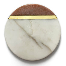 Load image into Gallery viewer, Marble coaster Pink and White (Set of 6)