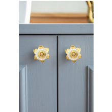 Load image into Gallery viewer, Set Of Six Milky Berry Glass Knobs