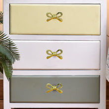 Cargar imagen en el visor de la galería, Set Of Six Brass bow ribbon Knobs