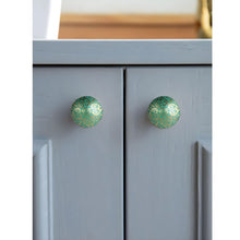Load image into Gallery viewer, Set of six Sea green Bologna Knob