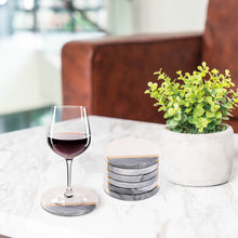 Load image into Gallery viewer, Marble coaster Black and White (Set of 6)