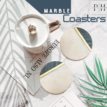 Load image into Gallery viewer, Marble coaster Black and White (Set of 6)