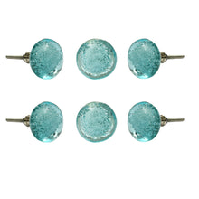 Load image into Gallery viewer, Aqua bubble glass knobs ( set of 6 )