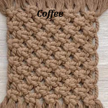 Load image into Gallery viewer, Macrame Handmade Rectangle Coasters  ( set of 6)