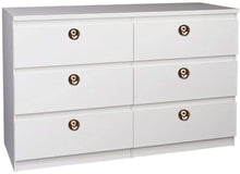 Load image into Gallery viewer, Set Of Six Daisy Flower Mother Of Pearl Wooden Knobs