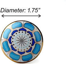 Load image into Gallery viewer, Marigold Ceramic Knob Light blue ( Set of 6 )
