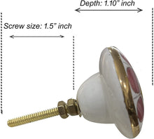 Carregar imagem no visualizador da galeria, Marigold Ceramic Knob Pink ( Set of 6 )