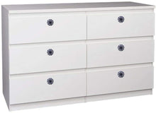 Load image into Gallery viewer, Set Of Six Dark Blue Printed Ceramic Knobs