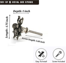 Carregar imagem no visualizador da galeria, Set of 6 Chrome Bee Knob - Perilla Home