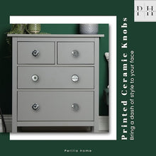 Load image into Gallery viewer, Set Of Eight Mix Design Printed Ceramic Knobs