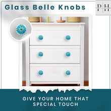 Carica l'immagine nel visualizzatore di Gallery, Glass Belle Knobs ( Blue) Set of 6