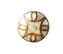 Charger l'image dans la galerie, Set Of Six Brass Mother Of Pearl Knobs
