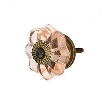 Load image into Gallery viewer, Set Of Six Peach Glass Knob - Perilla Home