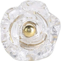 Load image into Gallery viewer, Set Of Six Transparent Rose Glass  Knobs