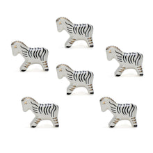 Cargar imagen en el visor de la galería, Zebra Ceramic Knob ( Set Of 6 ) - Perilla Home