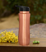 Load image into Gallery viewer, Copper Sipper Bottle (copper)