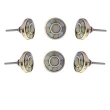 Load image into Gallery viewer, Set Of Six Sorrento Mother of Pearl Knob